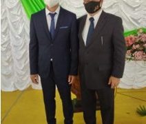 POSSE:PREFEITO PAULO E VICE-PREFEITO CESAR OLIVEIRA SÃO EMPOSSADOS EM SESSÃO SOLENE.