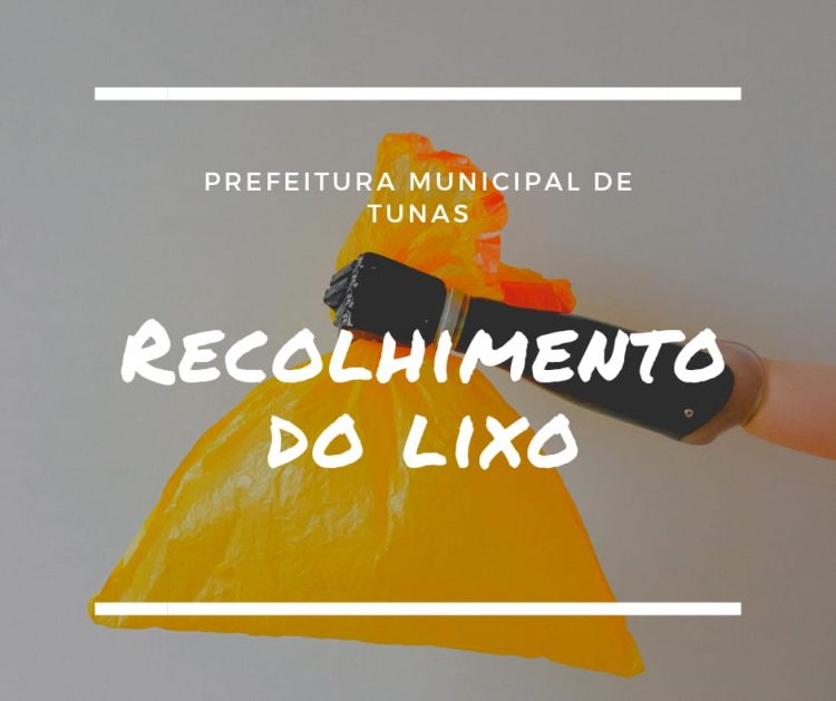 RECOLHIMENTO DO LIXO SERÁ ANTECIPADO NESTA SEMANA