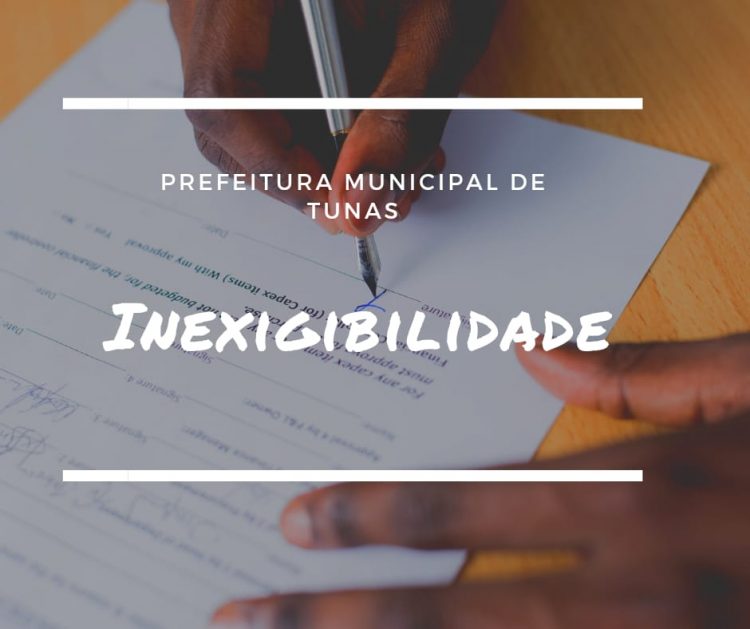 DESPACHO DE INEXIBILIDADE DE LICITAÇÃO