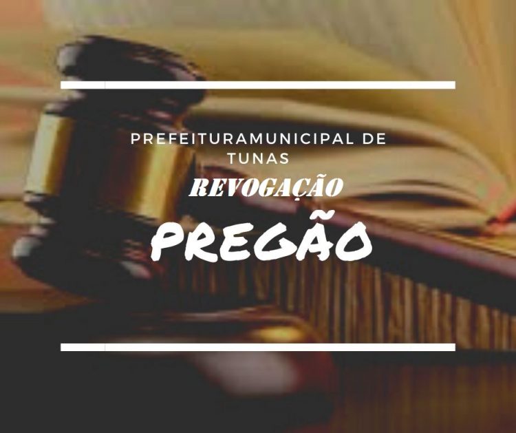 REVOGAÇÃO DO PREGÃO N°043/2021