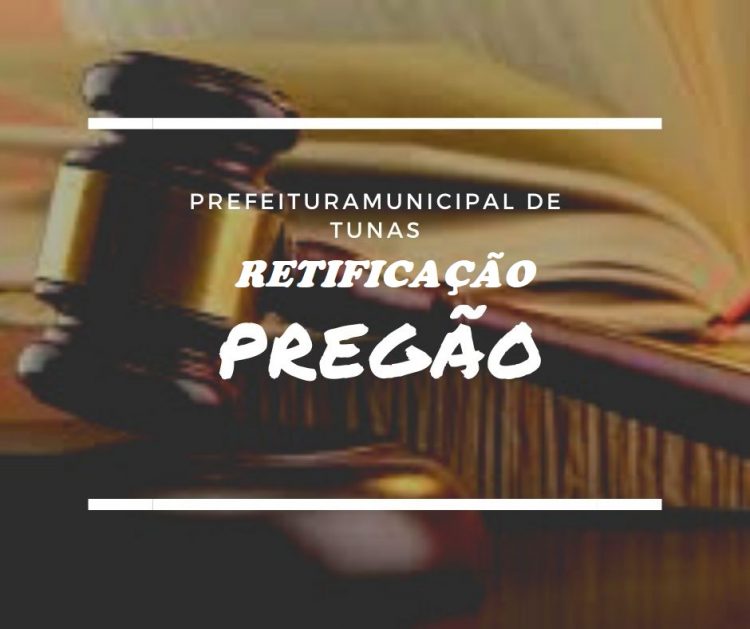 RETIFICAÇÃO PREGÃO ELETRÔNICO Nº 43/2021