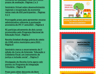 CONFIRA A 7ª EDIÇÃO DO INFORMATIVO PIT