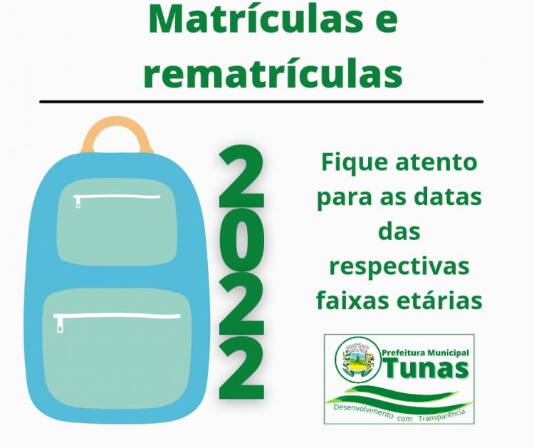 SEGUE CHAMADA PARA MATRÍCULA E REMATRICULA NO ENSINO FUNDAMENTAL E PARA EDUCAÇÃO INFANTIL NA REDE MUNICIPAL DE ENSINO.
