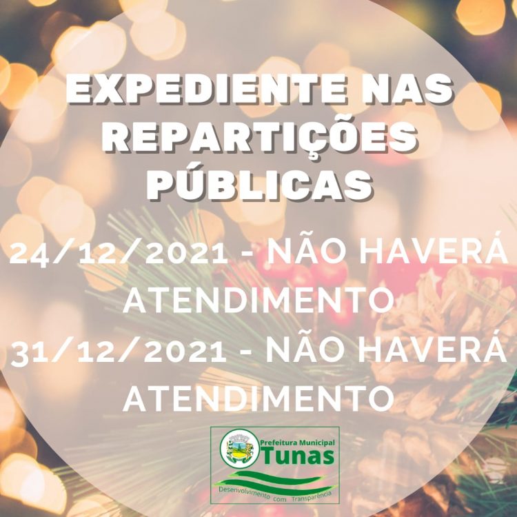 PREFEITO PAULO HENRIQUE REUTER DECRETA PONTO FACULTATIVO NOS DIAS 24/12 E 31/12.