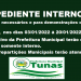 ADMINISTRAÇÃO DE TUNAS REALIZARÁ EXPEDIENTE INTERNO NOS DIAS 03/01/2022 À 20/01/2022