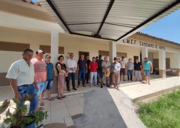 COMITIVA SE DESLOCA ATÉ A LINHA NOSSA SENHORA APARECIDA PARA VISTORIA E IMPLEMENTAÇÕES IMPORTANTES