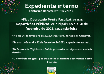 PONTO FACULTATIVO DE CARNAVAL