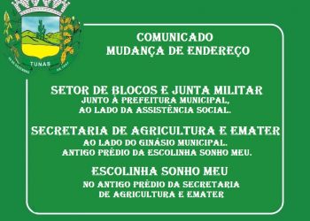COMUNICADO MUDANÇA DE ENDEREÇO