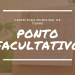 PONTO FACULTATIVO.