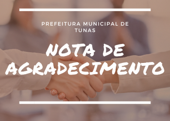 NOTA DE AGRADECIMENTO.