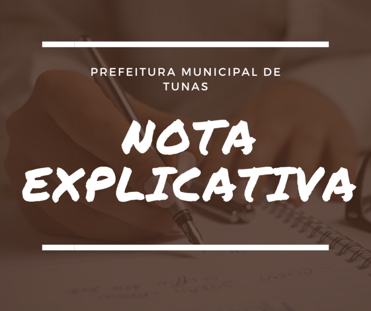 NOTA EXPLICATIVA- SETOR DE LICITAÇÕES.