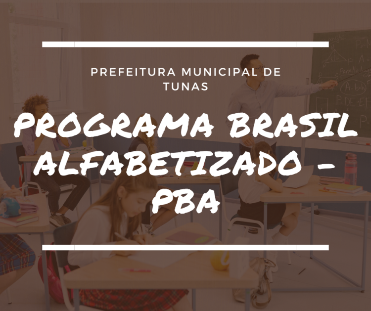PROGRAMA BRASIL ALFABETIZADO – PBA.