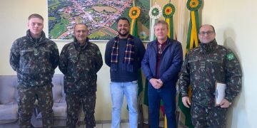 VISITA DO POSTO DE RECRUTAMENTO E MOBILIZAÇÃO DO EXERCÍTO DE SANTA MARIA-RS (PRM 03/005 – CMDO 3ª) EM TUNAS.