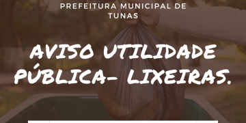 AVISO UTILIDADE PÚBLICA- LIXEIRAS.