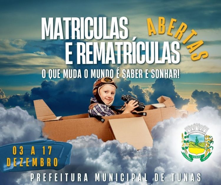 EDITAL Nº01/2025 CHMADA PARA MATRÍCULA E REMATRICULA NA EDUCAÇÃO INFANTIL E NO ENSINO FUNDAMENTAL NA REDE MUNICIPAL DE ENSINO.